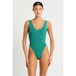Bond-eye Mara One‎ Piece Swimsuit Teal Animalia Lurex ONE SIZE